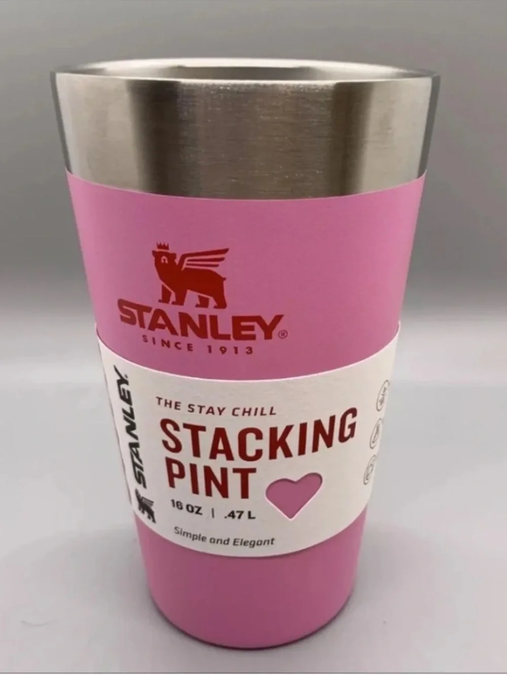 Stanley 16 oz. Stackable Cup - Valentines Day Collection Limited Edition - NEW - Picture 3 of 7